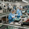 Elektronikmontage løsninger i moderne produktionsvirksomhed med printkort og komponenter