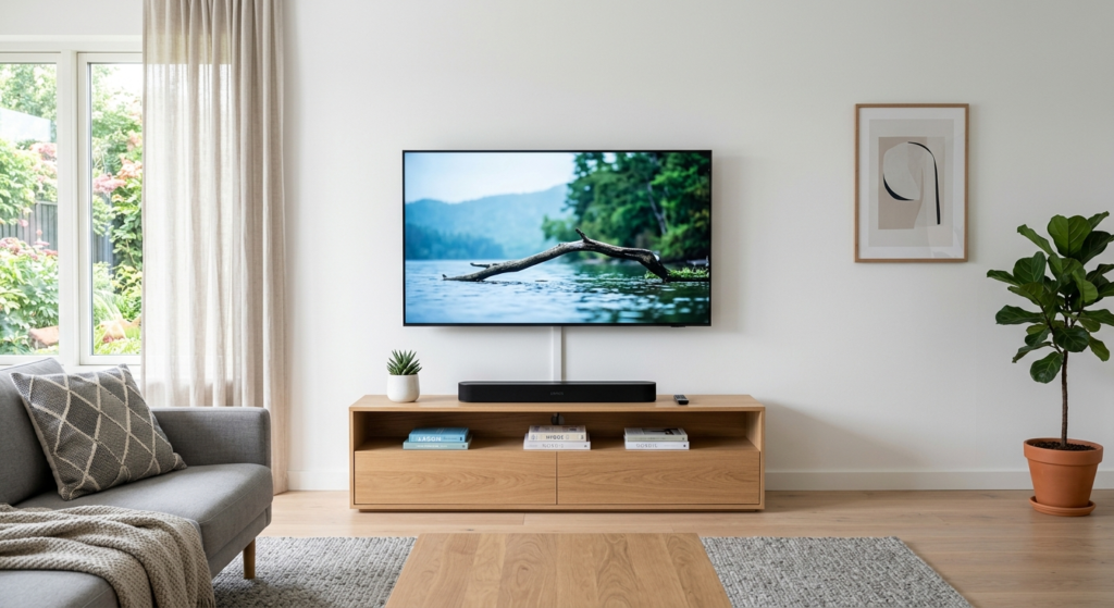Sådan monterer du væg-TV uden synlige kabler