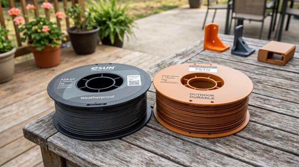 Close-up detailed shot of weather-resistant 3D printer filam